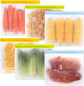 SPLF 6 Pack Reusable Gallon Freezer Bags Dishwasher Safe, BPA Free 1 gallon by SPLF