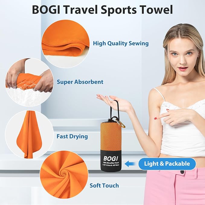 BOGI Microfiber Travel Sports Towel - Image 4