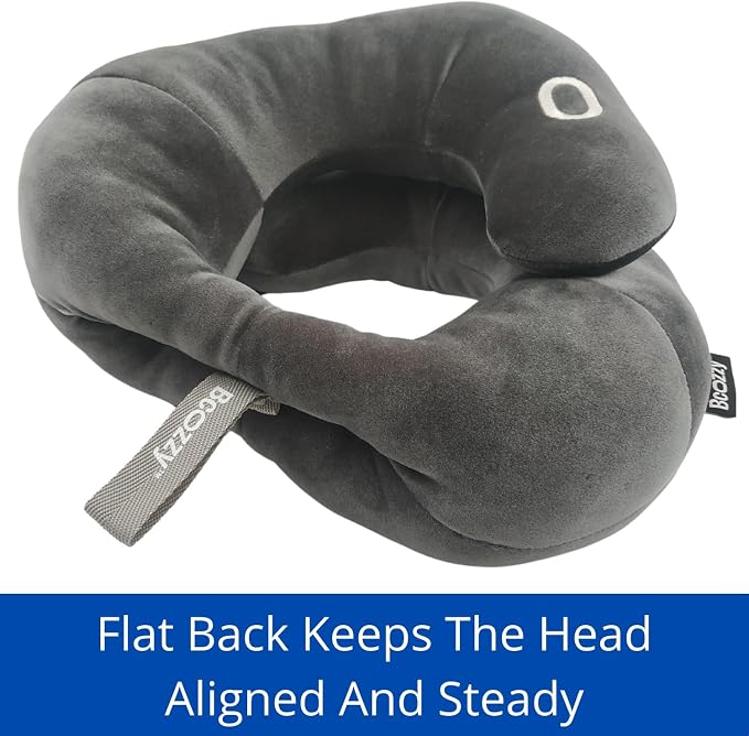 BCOZZY Flat Back Travel Neck Pillow – Patented Neck Pain Relief & Support - Image 2