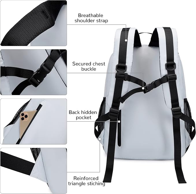 Lohol Casual Backpack for Teen Boys and Girls, Daypack - Image 5
