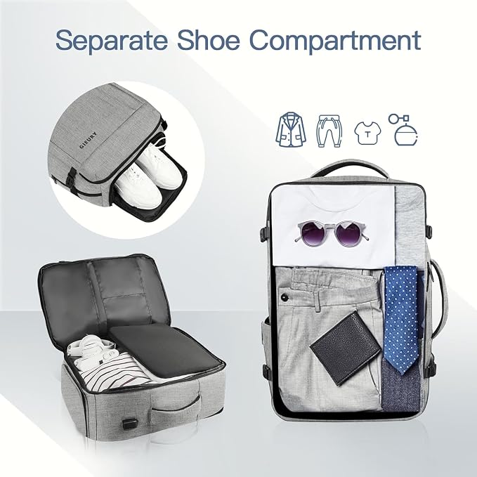 55L Carry On Backpack, Extra Large Travel Backpack - Image 3
