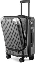 LEVEL8 Grace Carry on Luggage 22x14x9 Airline Approved, 20 Inch Hard Shell by LEVEL8