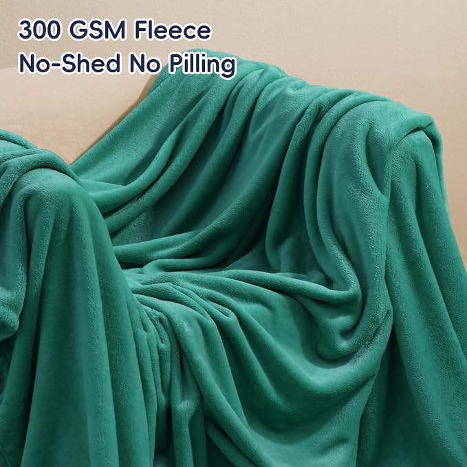 PHF Ultra Soft Fleece Blanket Twin Size, No Shed No Pilling Luxury Plush Cozy - Image 3