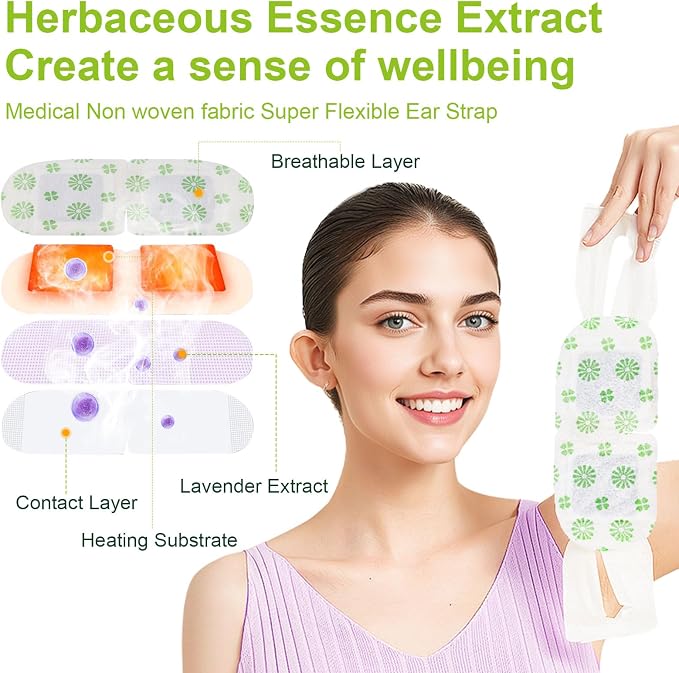 20 Packs Steam Eye Mask, Wormwood Steam Eye Masks Disposable, Self-Heating - Image 4