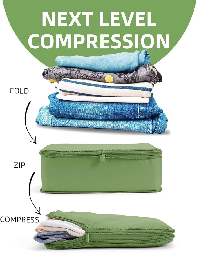 6 Set Compression Packing Cubes - Image 3