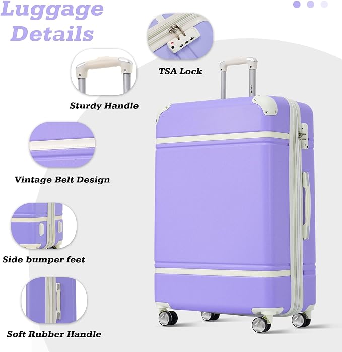 Merax Suitcase Set 28 inches Expandable Luggage - Image 3