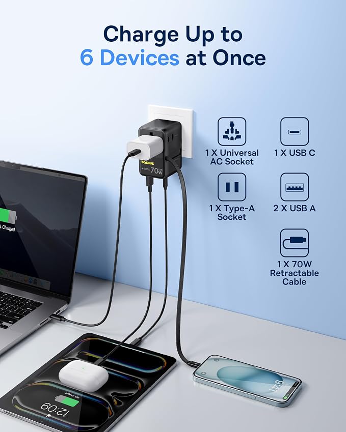Baseus 70W Universal Travel Adapter - Image 4