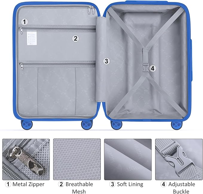 Luggage Sets 3 Piece, Hard Shell Luggage Sets - Image 7