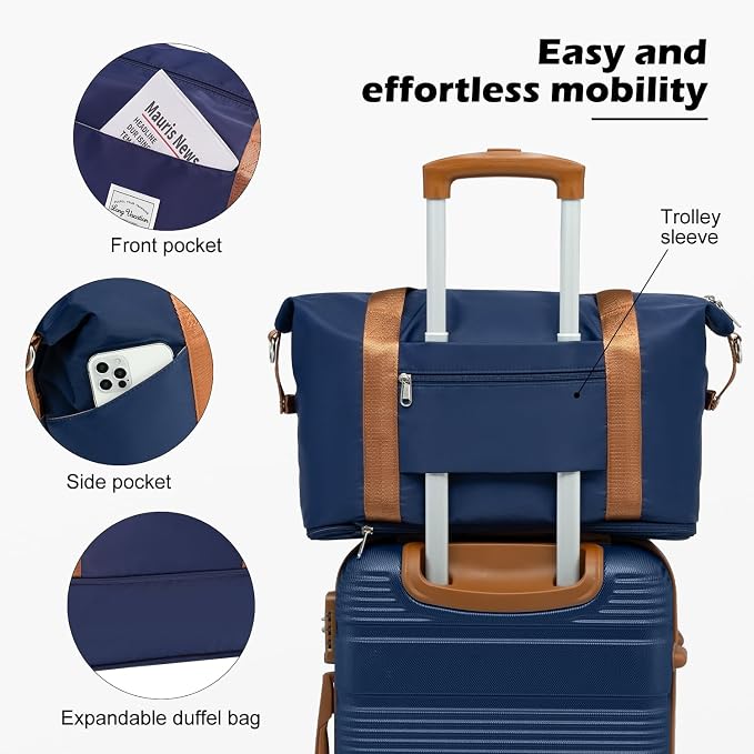 LONG VACATION 6 Piece ABS+PC Hardshell Luggage Set - Image 5