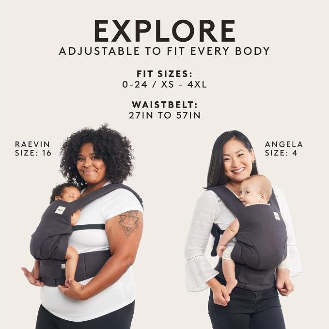 Baby Tula Explore Cotton Baby Carrier 7 – 45 lb, Adjustable Newborn to Toddler - Image 4