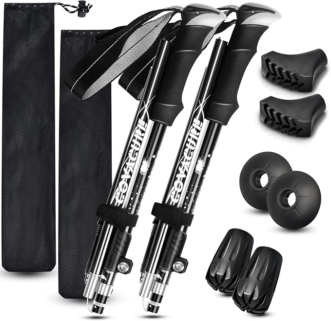 Covacure Hiking Poles Collapsible Trekking Poles by covacure