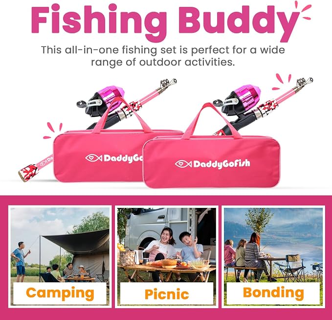 DaddyGoFish Kids Fishing Pole - Image 6
