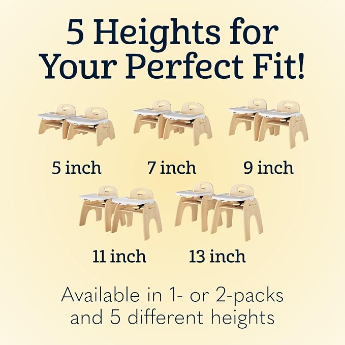 Foundations Easy Serve 11" Wood Feeding Chair - Image 9