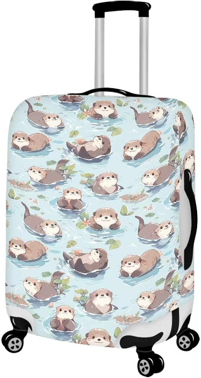 Otter Print Suitcase Cover Fit 22-25 Inch Travel Luggage Covers - Image 2