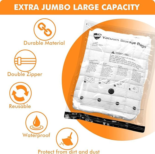 10 Large Vacuum Storage Bags - Image 2