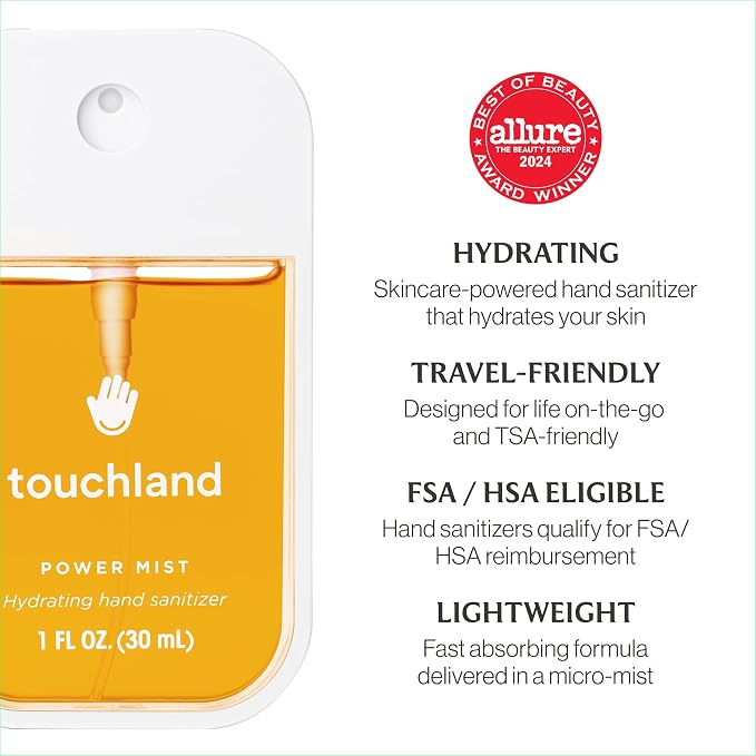 Touchland Power Mist Hydrating Hand Sanitizer Spray, TOP 5 Set, 1 FL. OZ. - Image 8