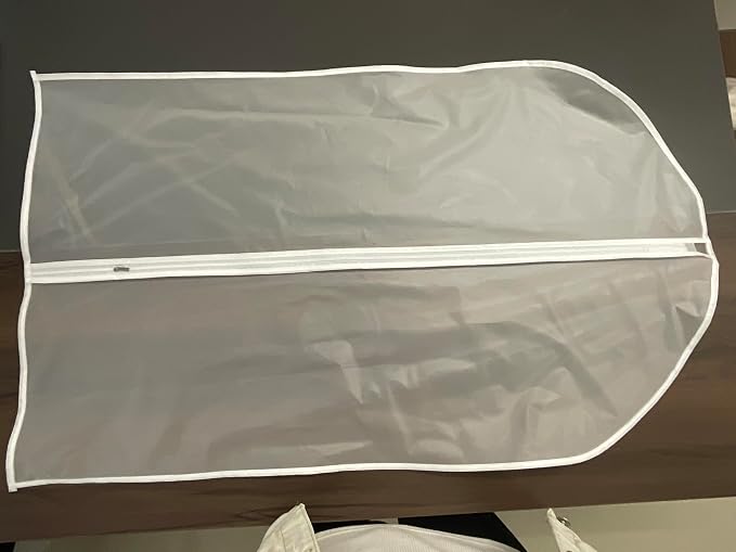 Garment Bags for Hanging Clothes 24'' x 40'' Suit Hanging Garment Bags White - Image 9