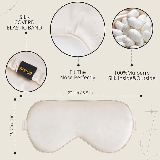 BOKOR Adjustable Silk Sleep Eye Mask - Image 3