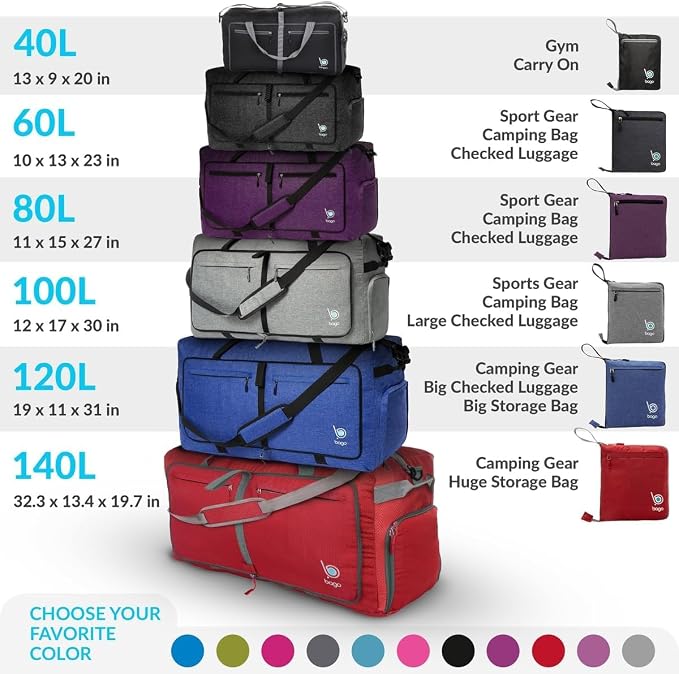 Bago Large Foldable Duffel Bags - Image 9