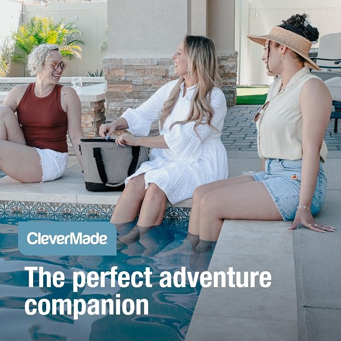 CleverMade Collapsible Insulated Cooler Bag – Leakproof Soft Folding Cooler - Image 6