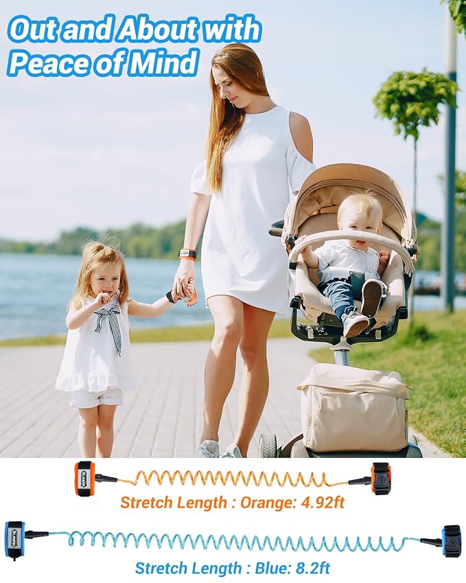 Dr.meter Toddler Leash, 2 Pack Safety Anti Lost Wrist Link - Image 7