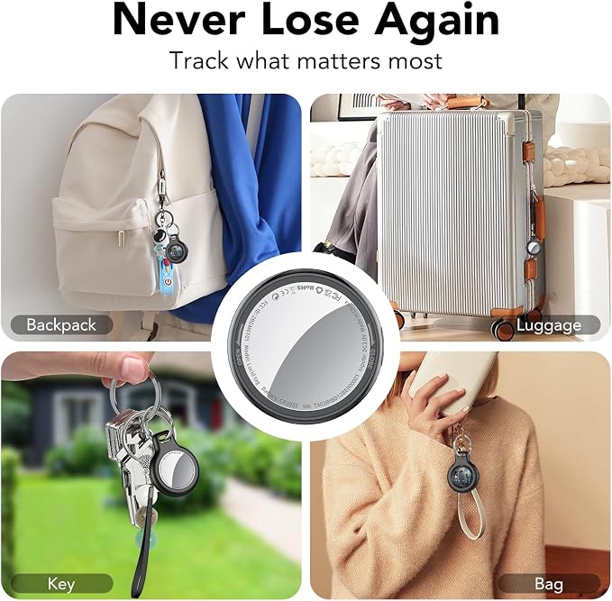 2025 New Air Tracker Tags-2 Pack, Replaceable Battery, Key Finder and Item - Image 8