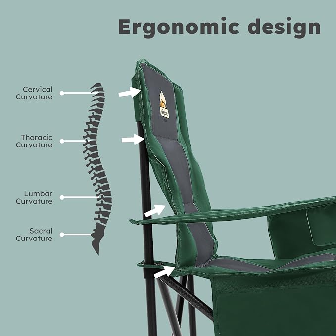 Oversized Folding Camping Chairs - Image 5