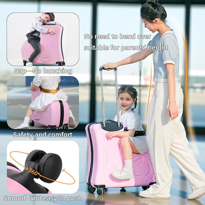 Hardside Ride on Kids Luggage - Image 6