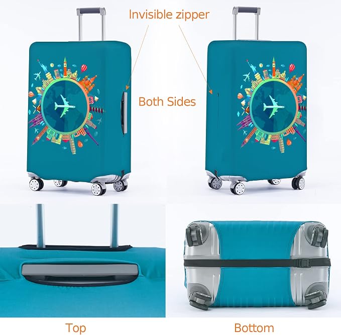 Travelkin Luggage Covers For Suitcase Tsa Approved, Suitcase Cover Protector - Image 2