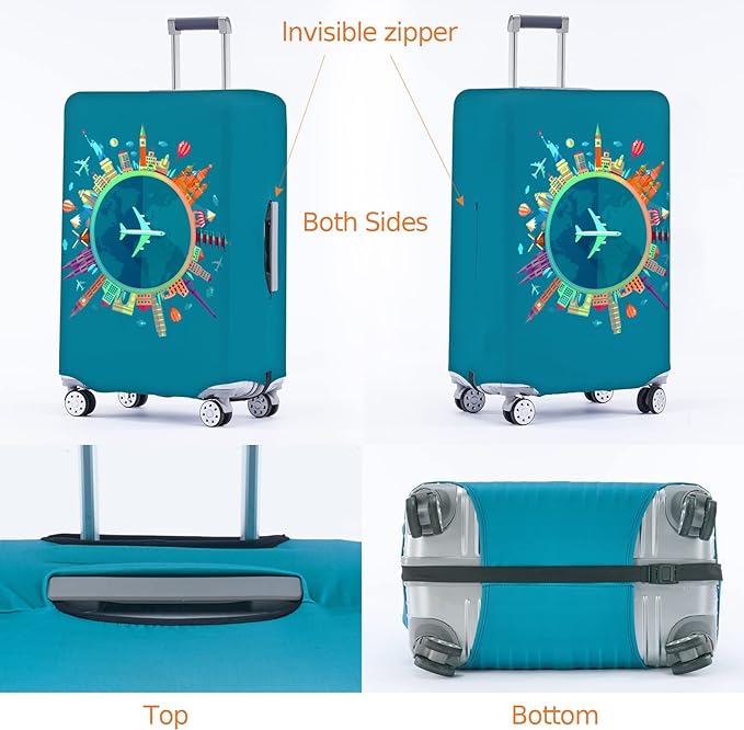 Travelkin Luggage Covers For Suitcase Tsa Approved, Suitcase Cover Protector - Image 2