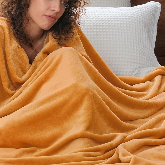 PHF Ultra Soft Fleece Blanket Twin Size, No Shed No Pilling Luxury Plush Cozy - Image 2