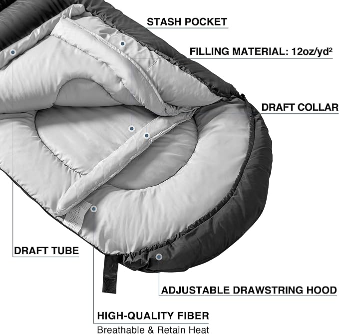 Atarashi Camping Sleeping Bag- 4 Seasons - Image 3