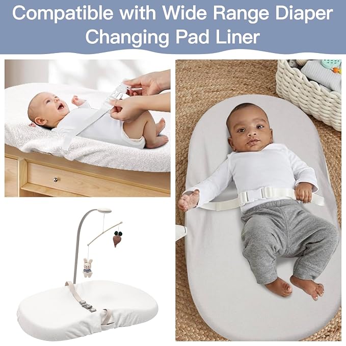 2-Pack Waterproof Changing Pad Covers-Soft Baby Nursery Diaper Changing Pad - Image 4