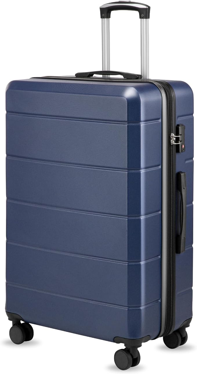 28 Inch Luggage, Expandable Hardside Large Checked Suitcases by YOETEY