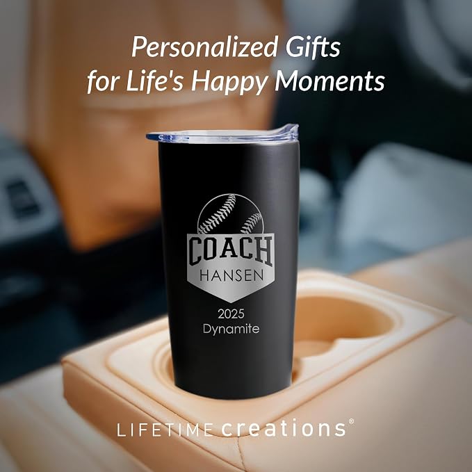 Lifetime Creations Custom Softball Coach Tumbler - Image 8