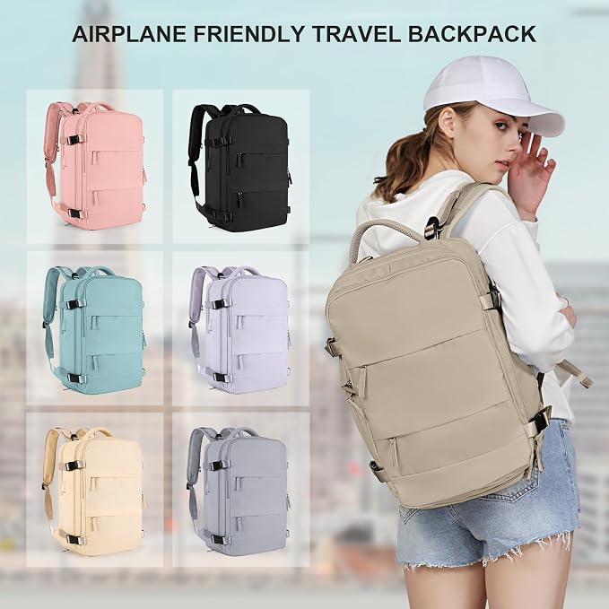 coowoz Large Travel Backpack For Women Men, Carry On Backpack Flight Approved - Image 8