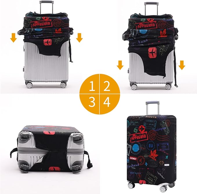 TRAVELKIN more than travel Luggage Cover Suitcase Cover Suitcase Protector Fit - Image 7
