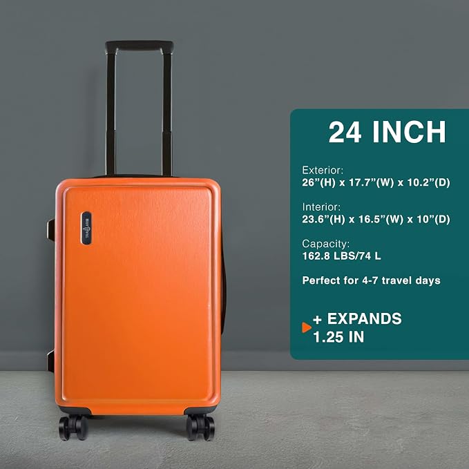 Luggage Sets 2 Piece, 24 Inch Suitcase and 28 Inch Luggage - Image 2