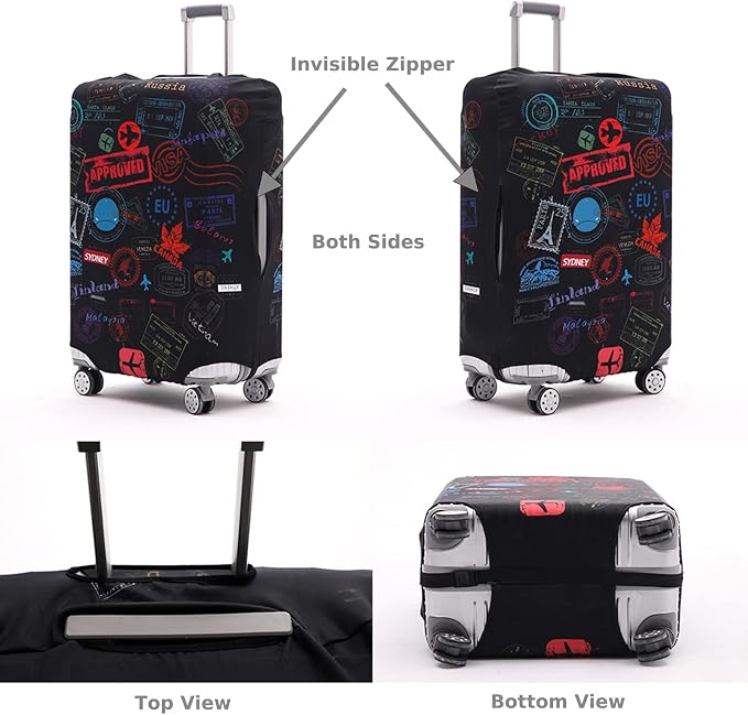 Luggage Cover Suitcase Cover Suitcase Protector Fit 26-28 Inch Luggage - Image 2