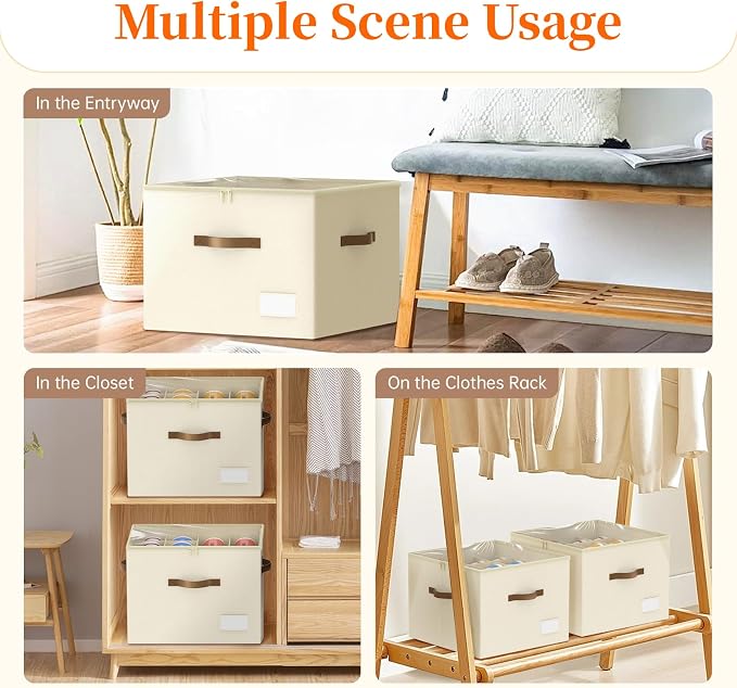 Shoe Organizer for Closet, 2 Pack Shoe Organizer - Image 3