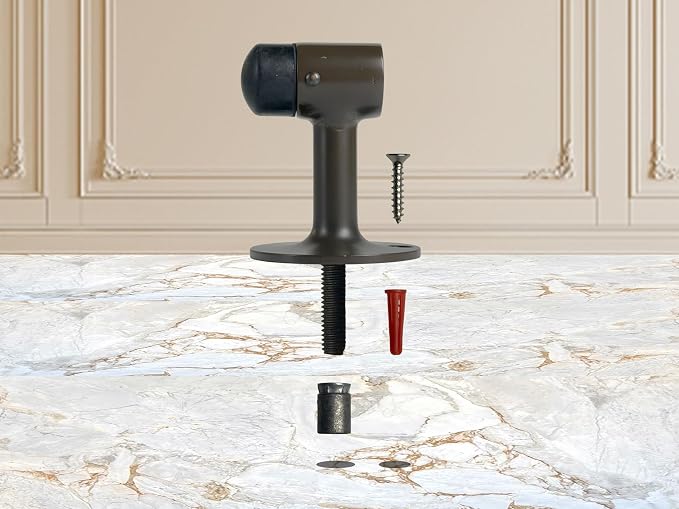 QCAA Solid Brass Door Stop, 2 Pack - Image 5
