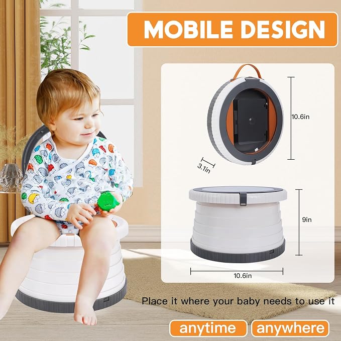 SunnySmile Portable Toilet for Kids, Portable Potty Seat for Toddler Travel - Image 6