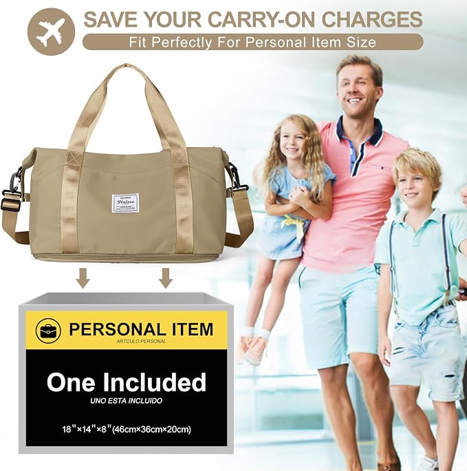 Travel Duffel Bag, Sports Tote Gym Bag, Shoulder Weekender Overnight Bag - Image 2