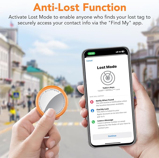2025 New Air Tracker Tag-4 Pack, Replaceable Battery, Key Finder and Item - Image 7