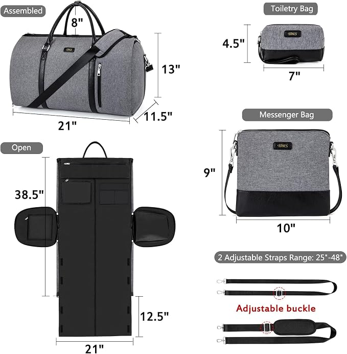 Convertible Garment Duffel Bag for Travel - Image 5