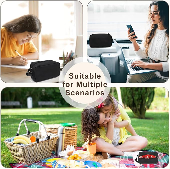 FlowFly Small Insulated Lunch box Portable Soft Bag Mini Cooler Thermal Meal - Image 7