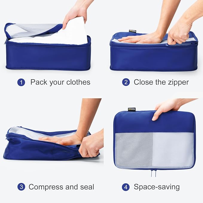 6 Set Compression Packing Cubes - Image 3