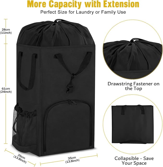 Laundry Bag Backpack Extra Large, 110L Laundry Backpack Heavy Duty - Image 2