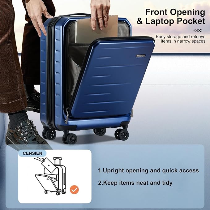 Luggage Sets 2 Pieces, 20 Inch Carry On Luggage and Expandable 28 Inch Checked - Image 3