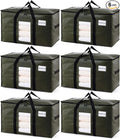 TAILI 6 Pack Green Extra Large Moving Bags, Heavy Duty Totes by TAILI